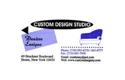 Custom Design Studio Upholstery & Window Treatments  New York City